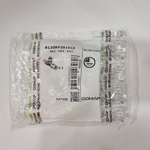 Тройник переходной MultiSkin PUSH Ø20x2-16x2-16x2, Comap