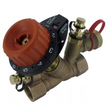 Балансировочный клапан 750PV c 2 измерительными ниппелями и дренажом DN15 (1/2")  О.10-4.47, COMAP