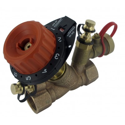 Балансировочный клапан 750PV c 2 измерительными ниппелями и дренажом DN32 (1 1/4") О.20-14.88, COMAP