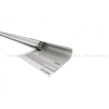 Труба VARMEGA FLEX PE-Xa/EVOH 32x4.4 mm бухта 50 м (silver)