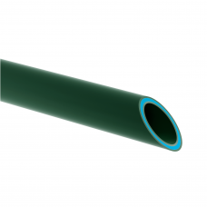 Полипропиленовая армированная стекловолокном труба для пожаротушения (зеленая, штаби, stabi) PP-R-GF SDR7.4 Ø125x17,1 в отрезках по 4 метра, SLT BLOCKFIRE