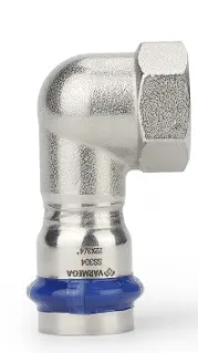 Отвод раструбный 90° Inox Press с ВР 18×3/4" мм, Varmega (5/50) заказать Отвод раструбный 90° Inox Press с ВР 18×3/4" мм, Varmega (5/50) купить