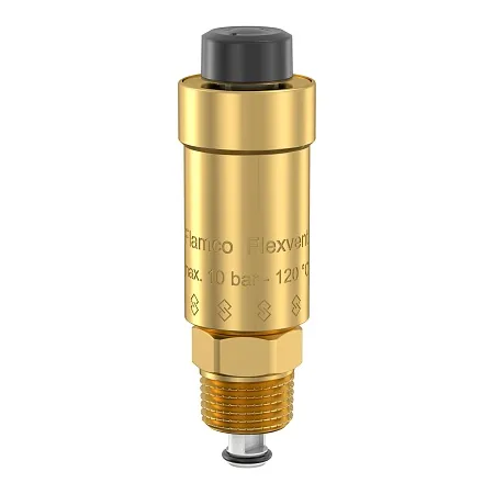 Воздухоотводчик поплавковый 1/2" НР, Tmax=120°С с запорным клапаном, Flexvent Flamco купить