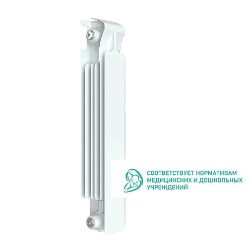 Радиатор биметаллический Rifar Monolit 500, 1 секция, белый, боковое подключение купить