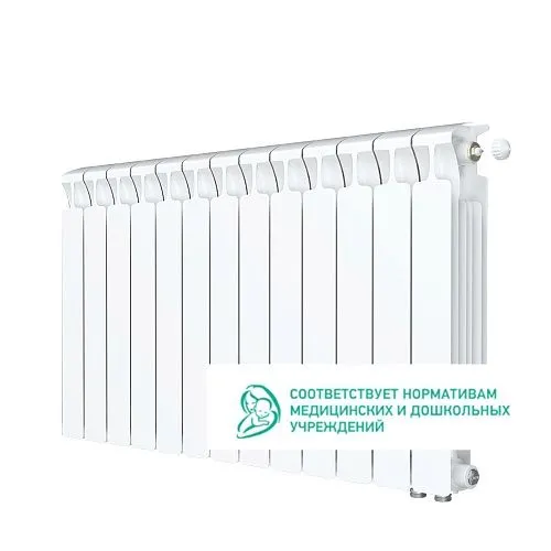 Биметаллический радиатор Rifar Monolit Ventil 500 13 секций с нижним правым подключением купить