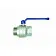 Шаровые краны DN40 (2шт) 1 1/2"ВН x 1 1/2"НР, с плоским уплотнением, HANSA заказать Шаровые краны DN40 (2шт) 1 1/2"ВН x 1 1/2"НР, с плоским уплотнением, HANSA купить