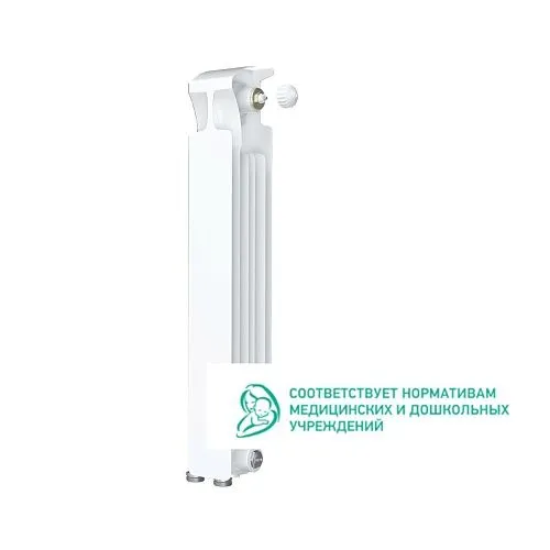 Биметаллический радиатор Rifar Monolit Ventil 500 1 секция с нижним правым подключением заказать Биметаллический радиатор Rifar Monolit Ventil 500 1 секция с нижним правым подключением купить
