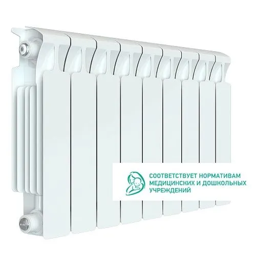 Биметаллический радиатор Rifar Monolit 350 9 секций с боковым подключением заказать Биметаллический радиатор Rifar Monolit 350 9 секций с боковым подключением купить