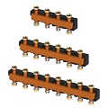 Коллектор распределительный до 5 отопительных контуров (с комплектом кронштейнов), (Поколение 8), Meibes