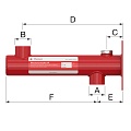 Консоль настенного монтажа Flexconsole R 3/4&amp;quot;х3/4&amp;quot; для 8-25 л, красный, Flamco