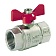 Кран шаровой ВР-ВР, с рукояткой "бабочка" 3/4" PN30, COMAP Кран шаровой ВР-ВР, с рукояткой "бабочка" 3/4" PN30, COMAP