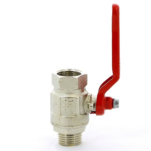 Кран шаровой латунный полнопроходной НР-ВР, ручка-рычаг, Ду 15 (1/2&amp;quot;) Ру 50, IDEAL 091, ITAP