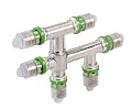 Крестовина латунная пресс MultiSkin тип 7495W Ø16x2,0-16x2,0-16x2,0, COMAP
