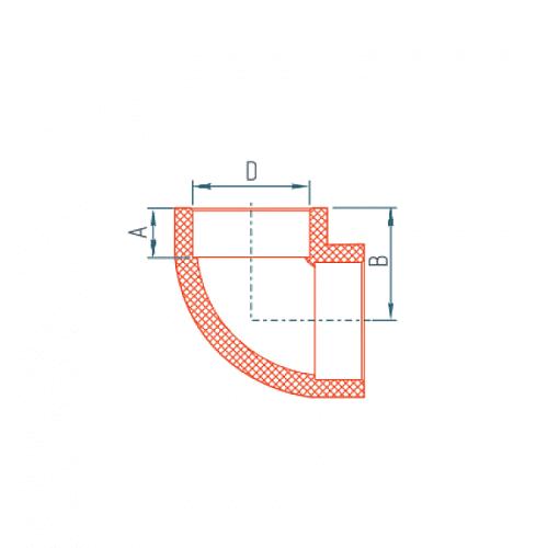 Отвод PP-R 90° 90