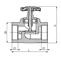 Вентиль ППР Ø20, SLT AQUA