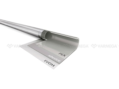 Труба VARMEGA FLEX PE-Xa/EVOH 16x2.2 mm бухта 200 м (silver)