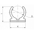 Опора ППР Ø20, SLT AQUA