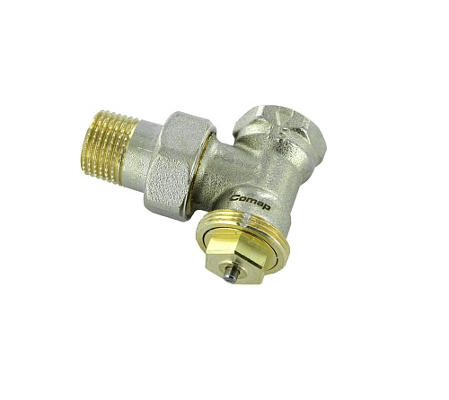 Термостатический клапан угловой тип R808 с фиксированным Kv, 1/2&amp;quot;, М28, COMAP