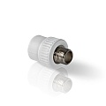 Муфта ППР комбинированная с НР 32x1&amp;quot;, SLT AQUA