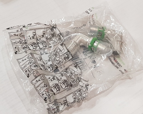 Уголок 90° с наружной резьбой (НР) латунный пресс MultiSkin тип 7092GW Ø16x2,0 - 1/2&amp;quot;, COMAP
