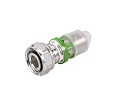 Муфта (штуцер) с накидной гайкой (НГ) и O-ring латунная пресс MultiSkin тип 7359GOW Ø16x2,0 - M22, COMAP