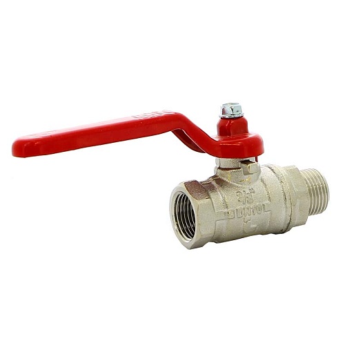 Кран шаровой латунный полнопроходной НР-ВР, ручка-рычаг, Ду 15 (1/2&amp;quot;) Ру 50, IDEAL 091, ITAP