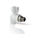 Кран шаровой ППР радиаторный угловой 20x1/2&amp;quot;, SLT AQUA