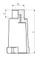 Монтажная заглушка с уплотнением 1/2&amp;quot; красная, SLT AQUA