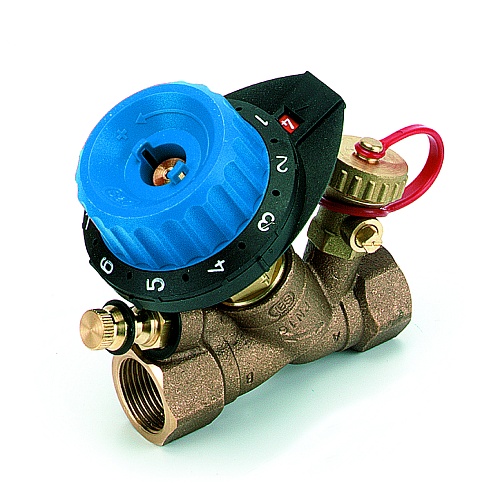 Клапан балансировочный с измерительным ниппелем и дренажом 750R DN15 (1/2&amp;quot;) Kv=0.115-1.90, COMAP