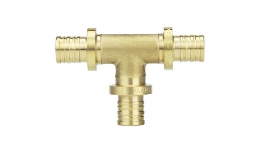 Тройник равносторонний латунный Slide-fit 16x2.2 (10 шт.), Varmega