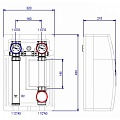 Насосная группа UK-0, DN25 160мм (без насоса), HANSA